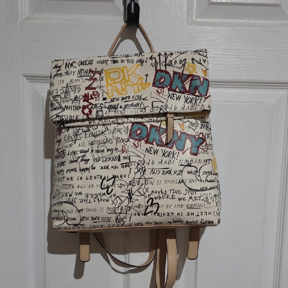 DKNY Tilly Graffiti Backpack‎